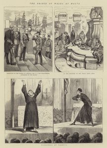 A walesi herceg Máltán alkotó: Alfred Chantrey Corbould